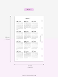 Y104_2023 | 2023 Calendar Planner Inserts Printable