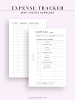 T126 | Expense Tracker in Budget, Spending Log Template