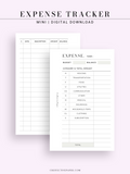 T126 | Expense Tracker in Budget, Spending Log Template