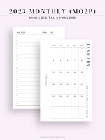 M114_2023 | 2023 Monthly Planner Printable Template (MO2P)
