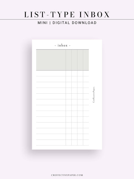 N116 | List-Type Inbox for Task, To-do, Project and Checklist ...