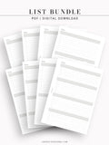 N107 | Checklist Bundle Template to Personalize Category