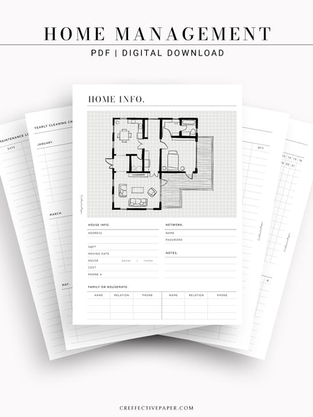 N115 | Home Management & House Maintenance Log