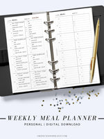 T108 | Weekly Meal Planner & Grocery Shopping List