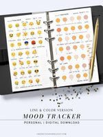 T116 | Monthly Emoji or Color Mood Tracker