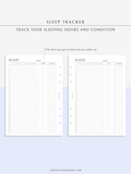 T132 | Monthly Sleep Tracker