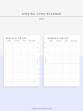T124 | Sinking Fund Categories, Lists, Tracker Template