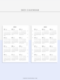 Y104_2023 | 2023 Calendar Planner Inserts Printable