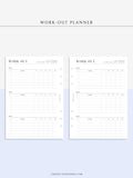 N121-3 | Work-out Planning, Fitness Planner, Wellness Journal