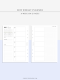 W108_01GX_WO2P_2023 | 2023 Dated Weekly Planner Inserts Printable Template