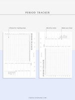 T127 | Menstruation Period Tracker, Yearly Menstrual Cycle Tracking