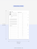 M113_V_2023 | 2023 Monthly Planner Printable (MO1P_Vertical)