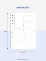 W116 | Weekly 24-hour Schedule Planner Template, WO4P