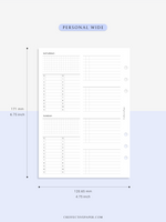 W117 | WO4P, Weekly 24-hour Schedule, To-do List Planner Template