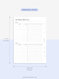 N121-6 | Vitamins & Supplements Tracker, Medication Log Template