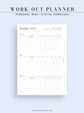N121-3 | Work-out Planning, Fitness Planner, Wellness Journal