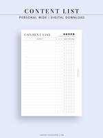 N131-2 | Contents List for Social Media