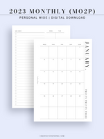 M114_2023 | 2023 Monthly Planner Printable Template (MO2P)