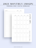 M114_2023 | 2023 Monthly Planner Printable Template (MO2P)
