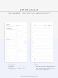 D109 | Daily Schedule Planner & Journal Printable Template, DO2P