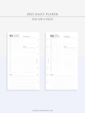 D111_C_2023 | 2023 Dated Daily Planner, Lined Layout, Day on a Page