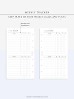 T118 | Weekly Habit and Goal Tracker