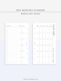 M114_2023 | 2023 Monthly Planner Printable Template (MO2P)