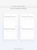 D116 | 4 Days on a Page, Daily Journal & Planner