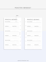 N122-2 | Positive Mindset, Gratitude Journal, Affirmation, Manifest Template