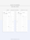 D111_DO1P | Day on a Page, Daily Planner Printable Inserts Template