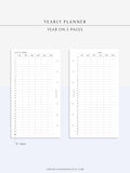 Y101 | 31 Days Yearly Planner Printable