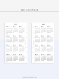Y104_2023 | 2023 Calendar Planner Inserts Printable