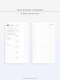 W108_01GX_WO2P_2023 | 2023 Dated Weekly Planner Inserts Printable Template