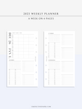 W117_2023 | 2023 Dated Weekly Planner, 24-hour Time Scheduler, WO4P