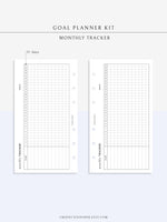 T101 | Goal Setting Planner Bundle Template for Business and Personal