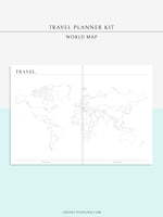 N117 | Travel Planner Bundle, Trip Overview, Vacation Planning