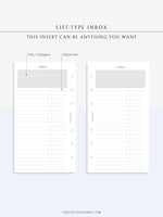 N116 | List-Type Inbox for Task, To-do, Project and Checklist