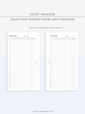 T132 | Monthly Sleep Tracker