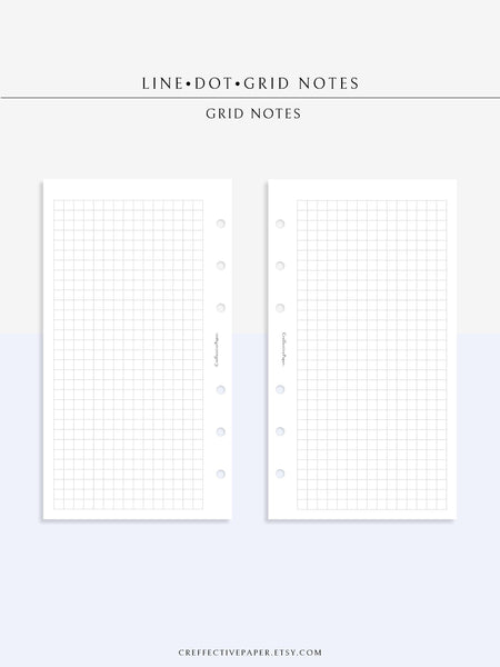 N101-3 | 5mm Line Dot Grid Notes – CreffectivePaper