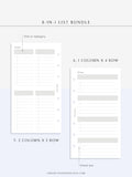 N107 | Checklist Bundle Template to Personalize Category