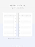 B102 | Book Review & Reading Journal Bundle Printable
