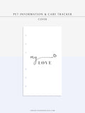 N110 | Printable Pet Information & Care Planner Template