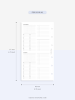 W117 | WO4P, Weekly 24-hour Schedule, To-do List Planner Template