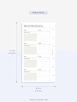 N121-2 | Health Goals Setting Planner, Wellness Journal