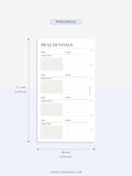 N121-2 | Health Goals Setting Planner, Wellness Journal