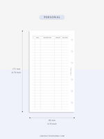 T126 | Expense Tracker in Budget, Spending Log Template