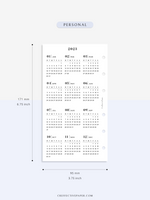 Y104_2023 | 2023 Calendar Planner Inserts Printable