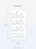 Y104_2023 | 2023 Calendar Planner Inserts Printable