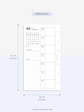 W108_01GX_WO1P_2023 | 2023 Dated Weekly Planner Inserts Printable Template