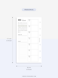 W108_01GX_WO2P_2023 | 2023 Dated Weekly Planner Inserts Printable Template
